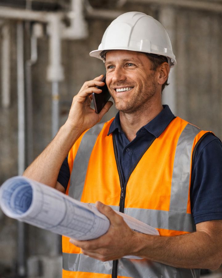 D&L Plumbing commercial contractor in Durham taking a service call for a new plumbing project.